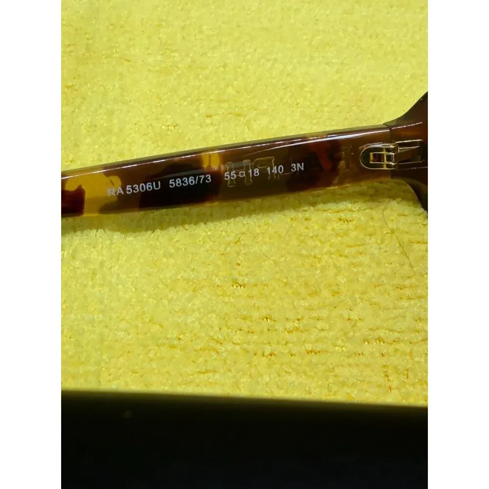 New In Box Women’s Ralph Lauren Sunglasses RA 5306U Yellow Havana NIB